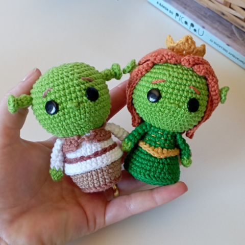 PDF Shrek e Fiona em amigurumi